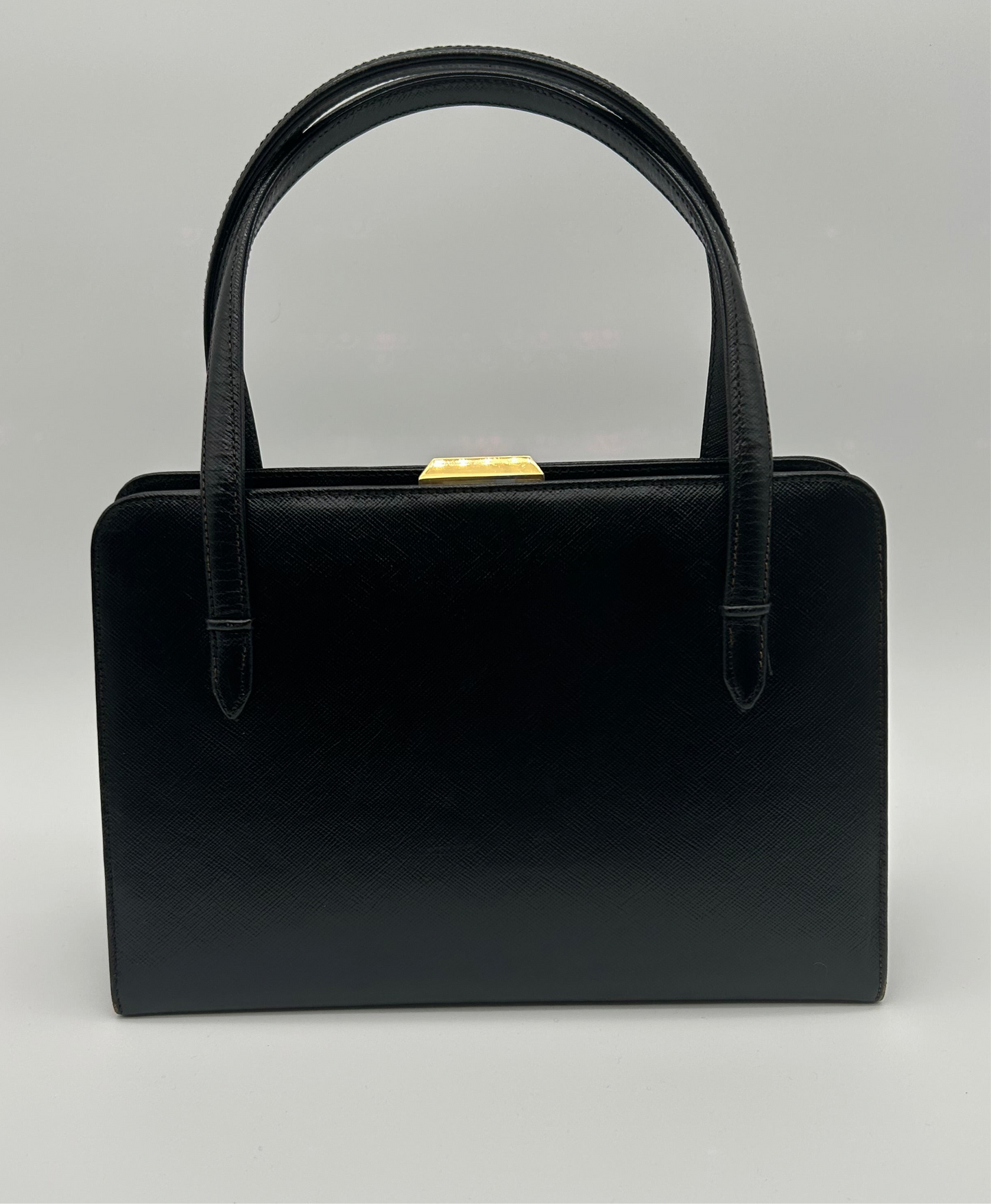 Borsa Gucci vintage 60’/70’ in pelle nera