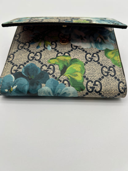 Portafoglio Gucci GG blooms in pelle