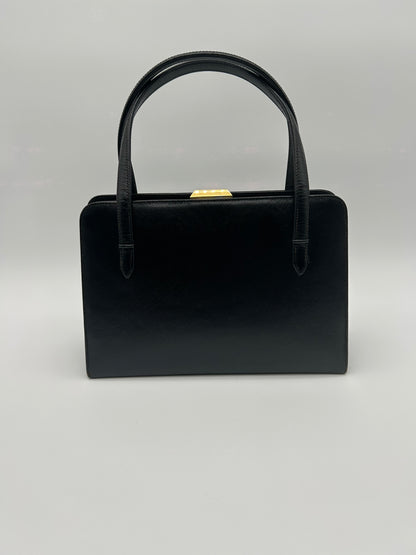 Borsa Gucci vintage 60’/70’ in pelle nera