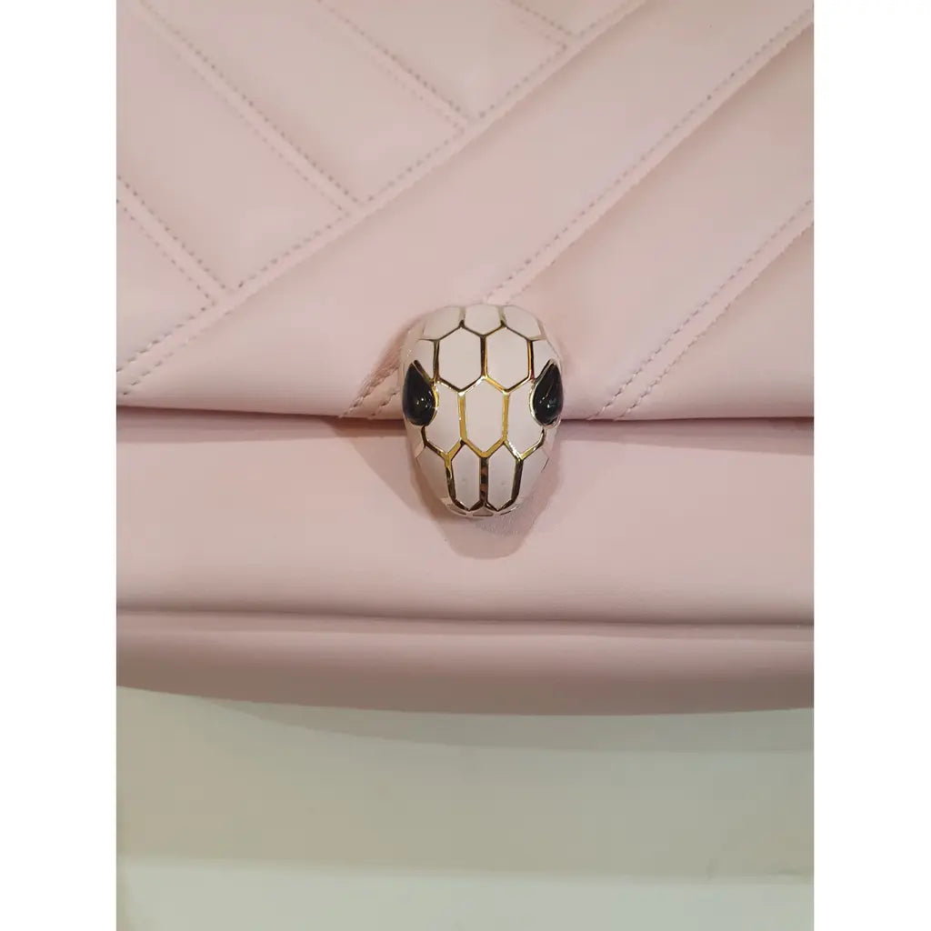 Bulgari Pink Leather Bag