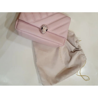 Bulgari Pink Leather Bag