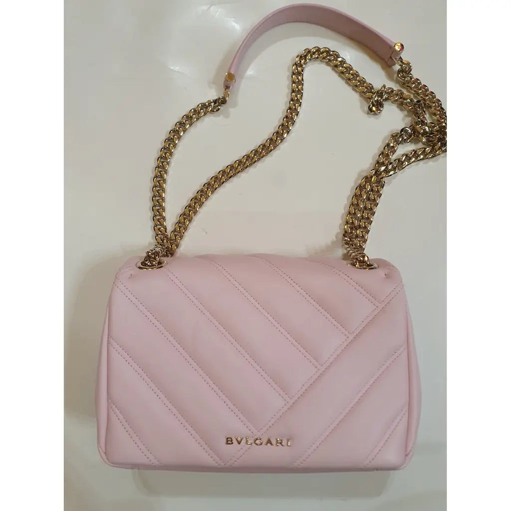 Bulgari Pink Leather Bag