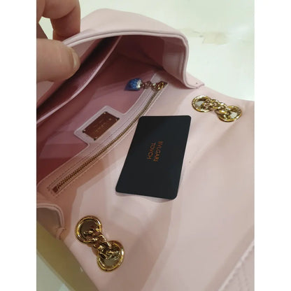 Bulgari Pink Leather Bag