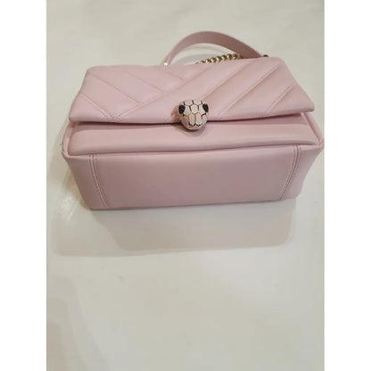 Bulgari Pink Leather Bag