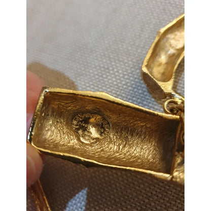 Yves Saint Laurent Gold Metal Belt